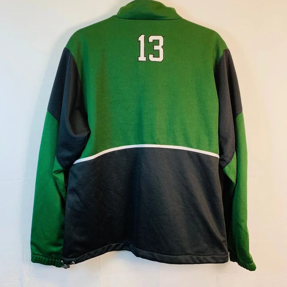 Tigers Quarter Zip Pullover Mens Large Green Gray Athletic‎ Jacket #13